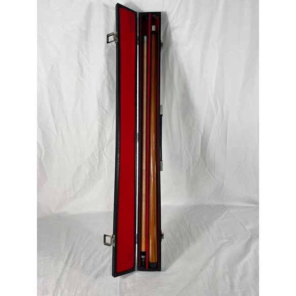 Vintage Dufferin 19‎ oz 2 Piece Pool Cue Stick Red Maple Leaf 58